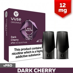 Vuse ePen vPro Dark Cherry E-Cigarette Refill Cartridges (12mg)