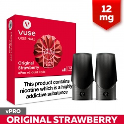 Vuse ePen vPro Original Strawberry E-Cigarette Refill Cartridges (12mg)