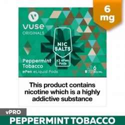 Vuse ePen vPro Peppermint Tobacco E-Cigarette Refill Cartridges (6mg)