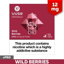Vuse ePen vPro Wild Berries E-Cigarette Refill Cartridges (12mg)