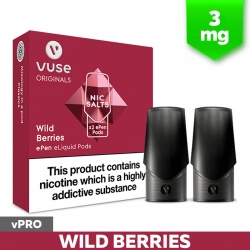 Vuse ePen vPro Wild Berries E-Cigarette Refill Cartridges (3mg)