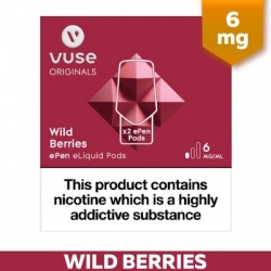 Vuse ePen Wild Berries E-Cigarette Refill Cartridges (6mg)