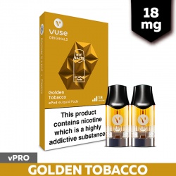 Vuse ePod 2 vPro Golden Tobacco Refill Pods (18mg)