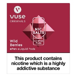 Vuse ePen vPro Wild Berries E-Cigarette Refill Cartridges (3mg)