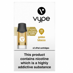 Vype ePod vPro Golden Tobacco Cartridges (18mg)