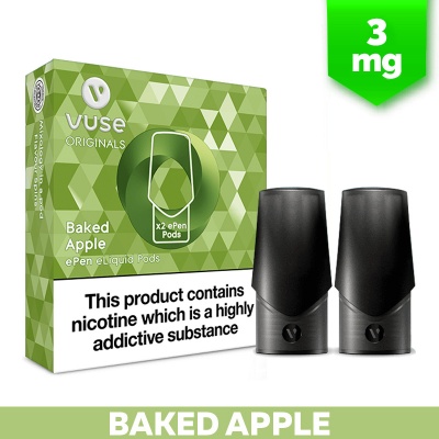 Vuse ePen Baked Apple E-Cigarette Refill Cartridges (3mg)