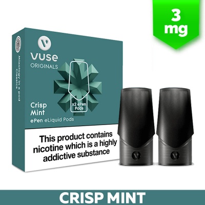 Vuse ePen Crisp Mint E-Cigarette Refill Cartridges (3mg)