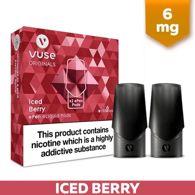 Vuse ePen Iced Berry E-Cigarette Refill Cartridges (6mg)