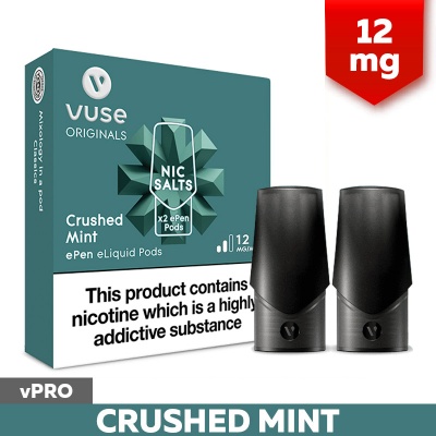 Vuse ePen vPro Crushed Mint E-Cigarette Refill Cartridges (12mg)