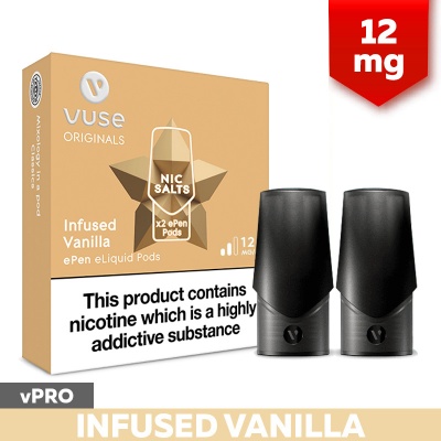 Vuse ePen vPro Infused Vanilla E-Cigarette Refill Cartridges (12mg)