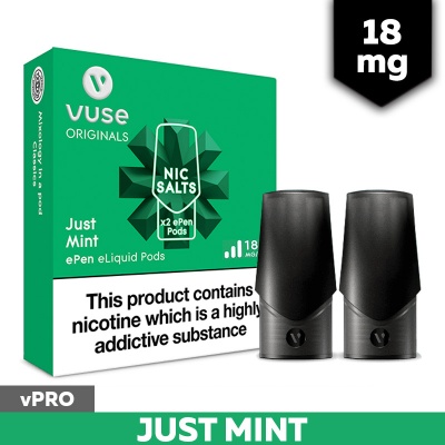 Vuse ePen vPro Just Mint Menthol E-Cigarette Refill Cartridges (18mg)