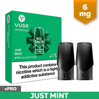 Vuse ePen vPro Just Mint Menthol E-Cigarette Refill Cartridges (6mg)