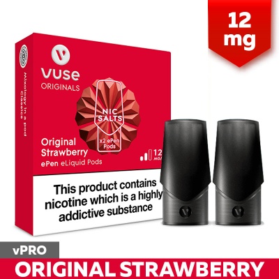 Vuse ePen vPro Original Strawberry E-Cigarette Refill Cartridges (12mg)