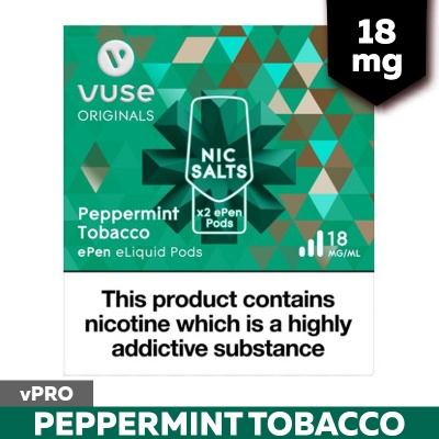 Vuse ePen vPro Peppermint Tobacco E-Cigarette Refill Cartridges (18mg)