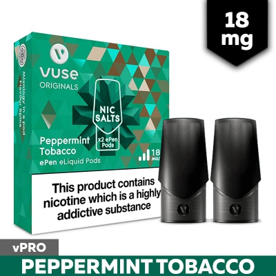 Vuse ePen vPro Peppermint Tobacco E-Cigarette Refill Cartridges (18mg)