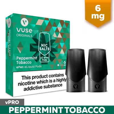Vuse ePen vPro Peppermint Tobacco E-Cigarette Refill Cartridges (6mg)