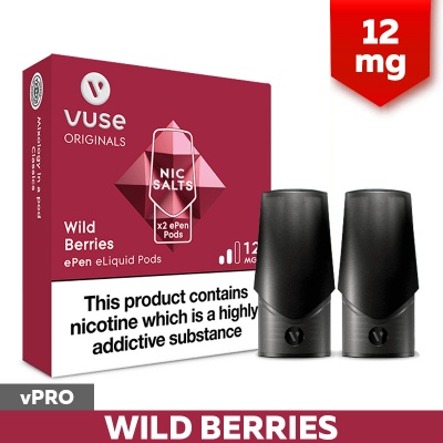 Vuse ePen vPro Wild Berries E-Cigarette Refill Cartridges (12mg)