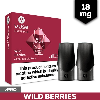 Vuse ePen vPro Wild Berries E-Cigarette Refill Cartridges (18mg)