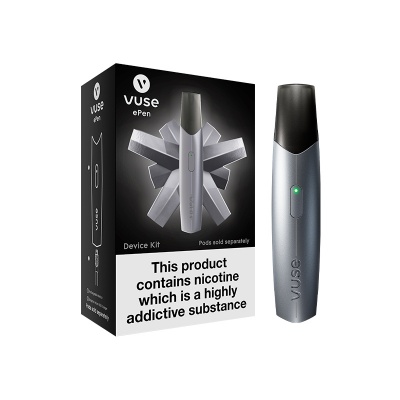 Vuse ePen Silver E-Cigarette Device with USB Charger
