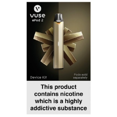 Vuse ePod 2 Gold E-Cigarette Device with USB Charger