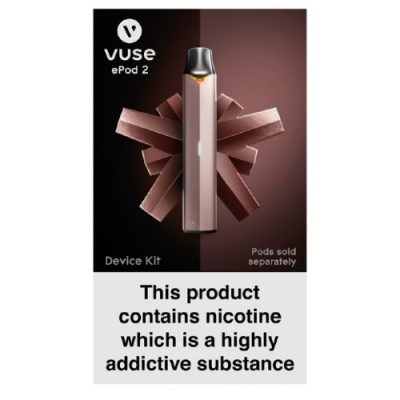 Vuse ePod 2 Rose Gold E-Cigarette Device with USB Charger