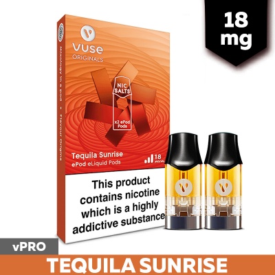 Vuse ePod 2 vPro Tequila Sunrise Refill Pods (18mg)