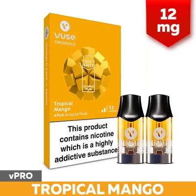Vuse ePod 2 vPro Tropical Mango Refill Pods (12mg)