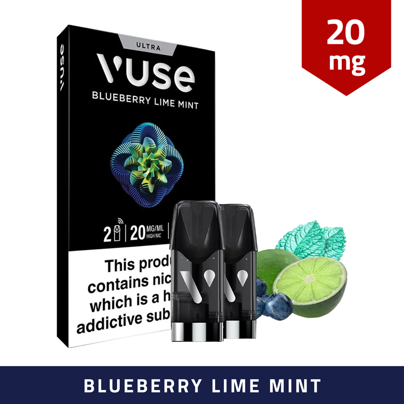 vuse blueberry pods Ultra Ice (20mg) 7/11 vuse pods Does Black Nic Strength:3mg