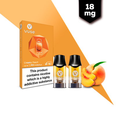 Vuse Pro ePod Creamy Peach Refill Pods (18mg)