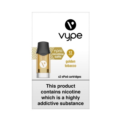 Vype ePod vPro Golden Tobacco Cartridges (12mg)
