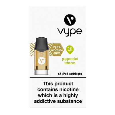 Vype ePod vPro Peppermint Tobacco Menthol Cartridges (18mg)