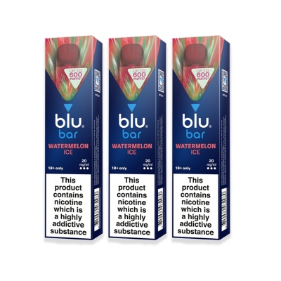 Blu Bar Watermelon Ice Disposable Vape Pen (Pack of 3)